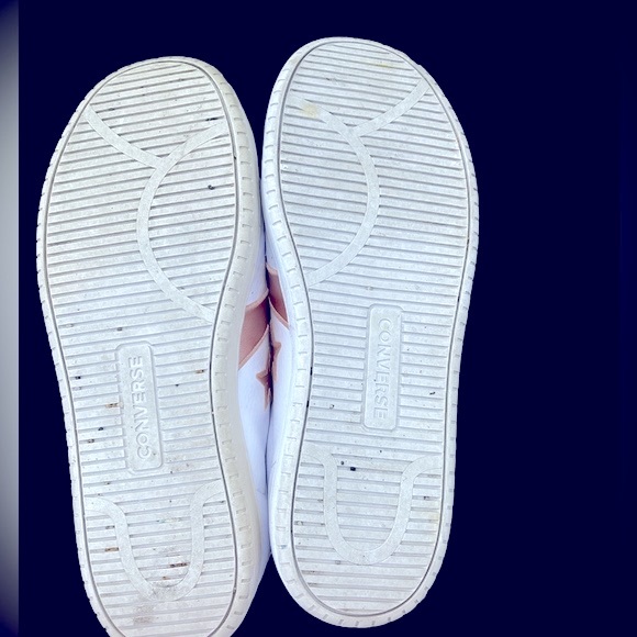 Converse All Star Pro-leather EV3 white/rose gold shoes, sz 7.5 women, 8 men - Picture 3 of 4